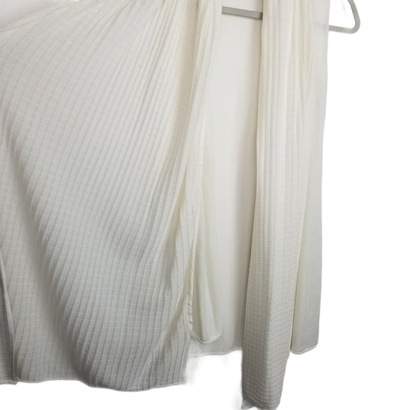 Alice + Olivia Sheer Draped Textured Vest Cardigan Shawl Women's One Size - Picture 6 of 11